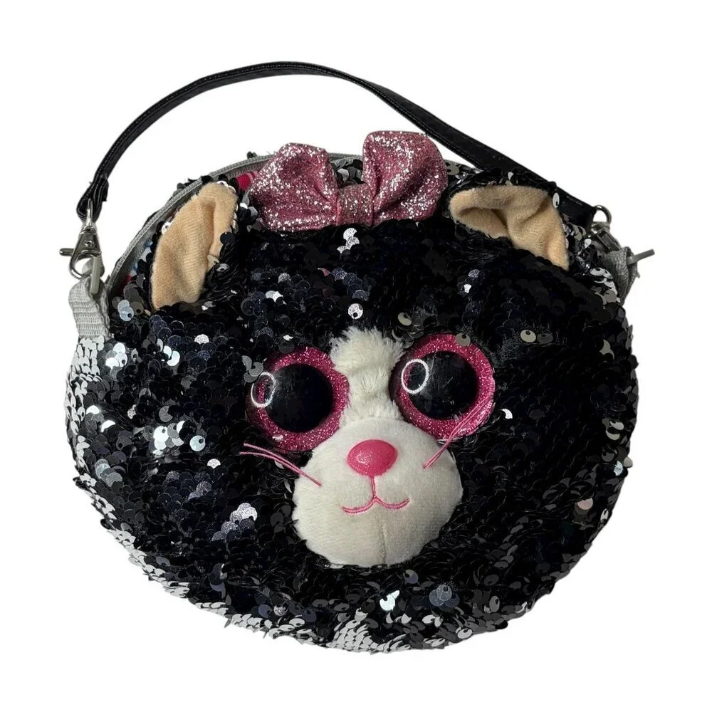 TY Beanie Babies Boos Flippables Kiki the Cat 9